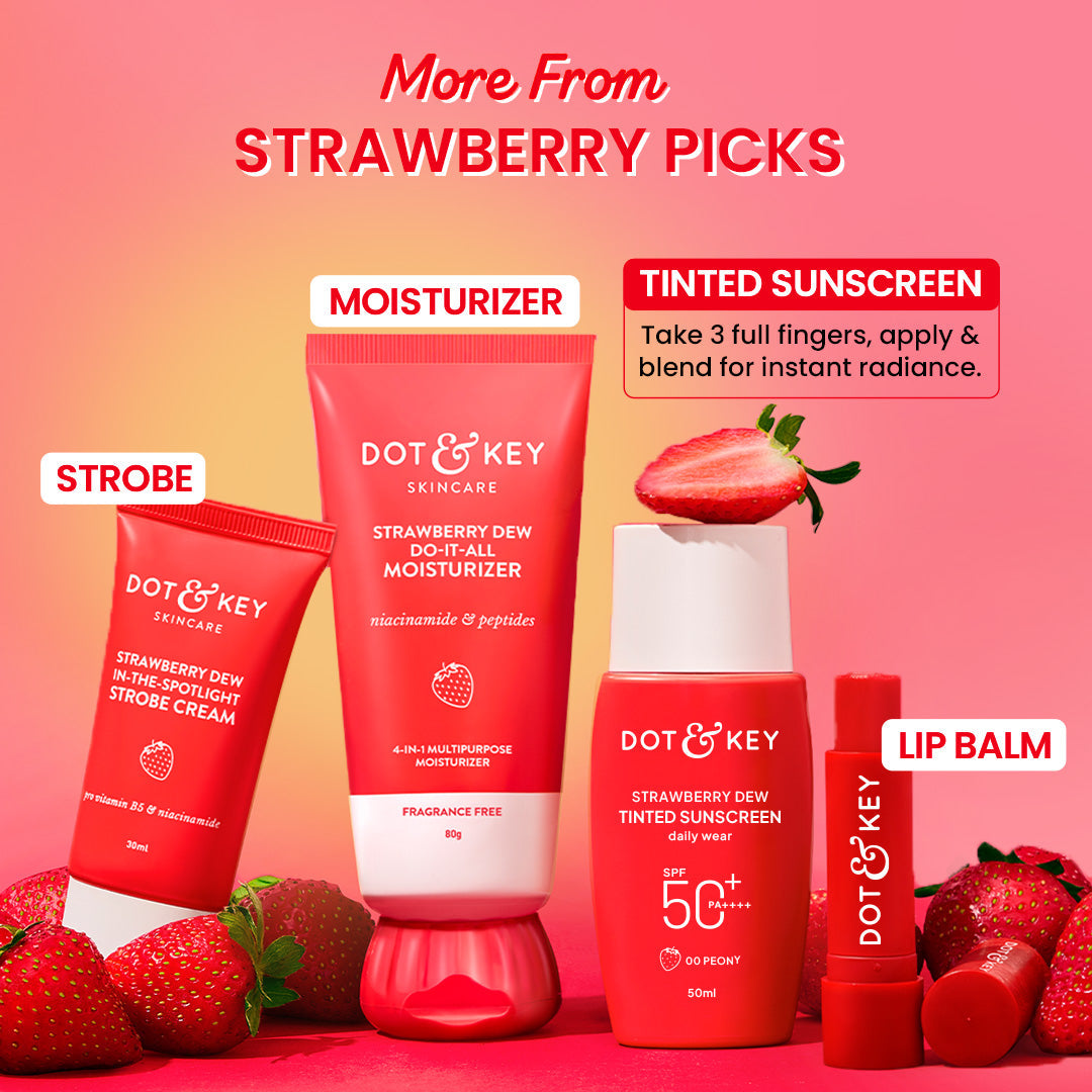 Strawberry Dew Tinted Sunscreen SPF 50+ PA++++ With New-Age UV Filters