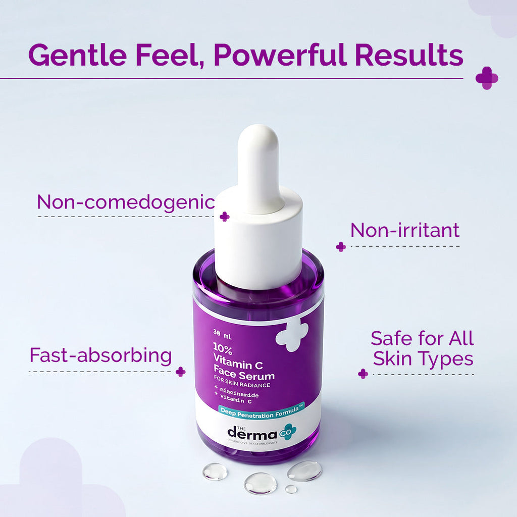 10% Vitamin C Face Serum with 5% Niacinamide & Hyaluronic Acid - 30ml