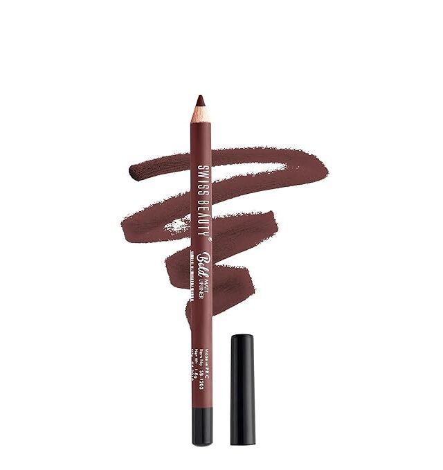 Swiss Beauty | Bold Matt Single Lip Liner | Long-lasting |Matte Finish | Non-drying | 1.6gm