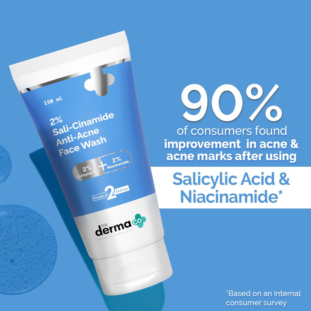 2% Sali-Cinamide Anti-Acne Face Wash with 2% Salicylic Acid & 2% Niacinamide - 150ml