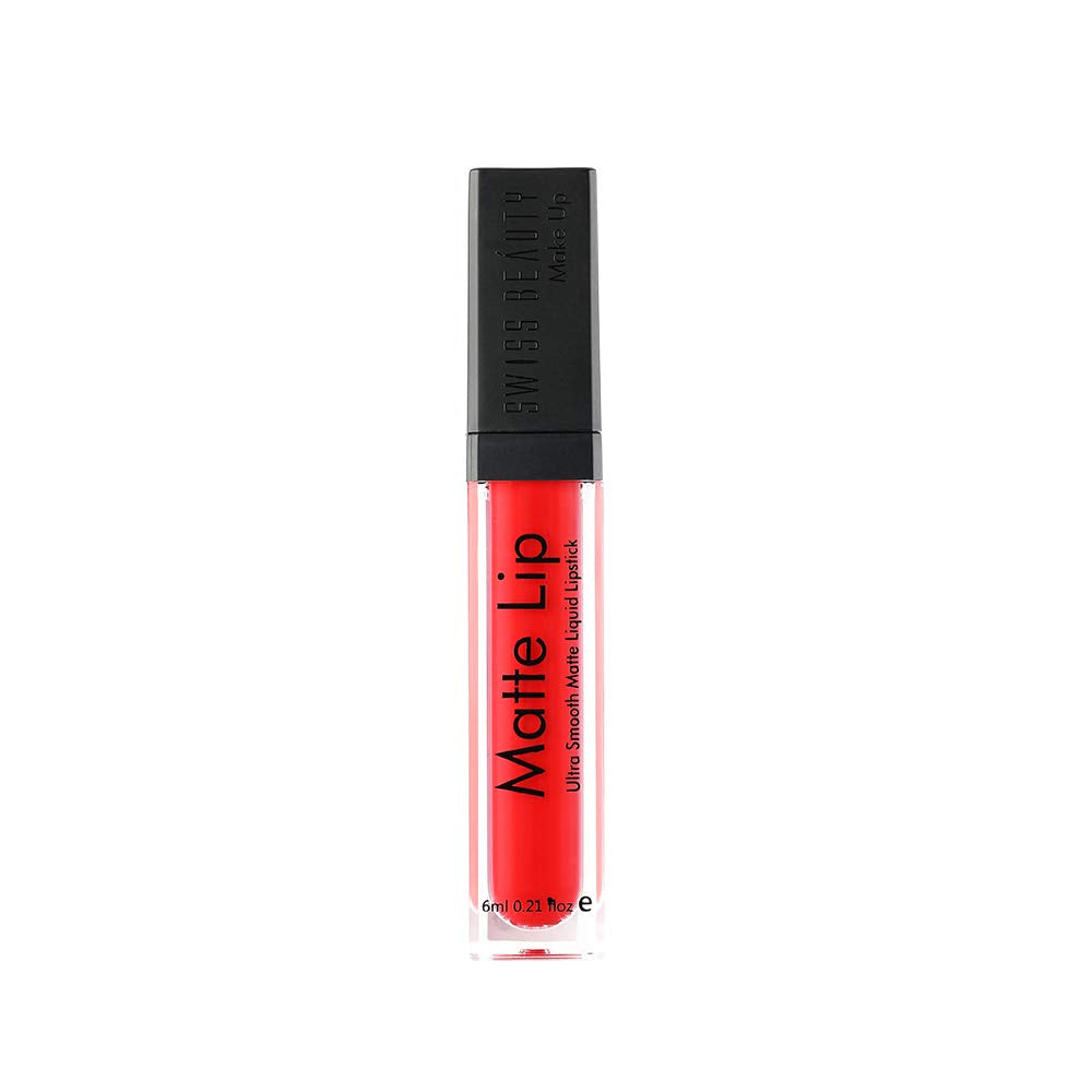 Swiss Beauty | Ultra Smooth Matte Lip Liquid Lipstick, Smooth Lip Color, Weightless Finish, Silky Matte Finish, Shade- Iconic Nude, 6ml