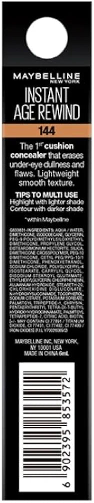 Maybelline New York Instant Age Rewind Dark Circles Treatment Concealer -Caramel, Packed with Goji Berry & Haloxyl, Bright & Refreshed eyes, Erase dark circles & fine lines, Long Lasting Concealer 6g