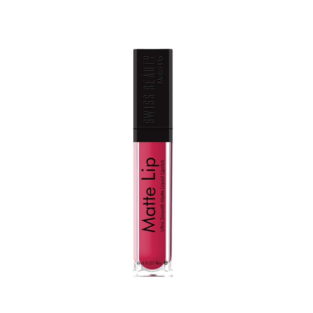Swiss Beauty | Ultra Smooth Matte Lip Liquid Lipstick, Smooth Lip Color, Weightless Finish, Silky Matte Finish, Shade- Iconic Nude, 6ml