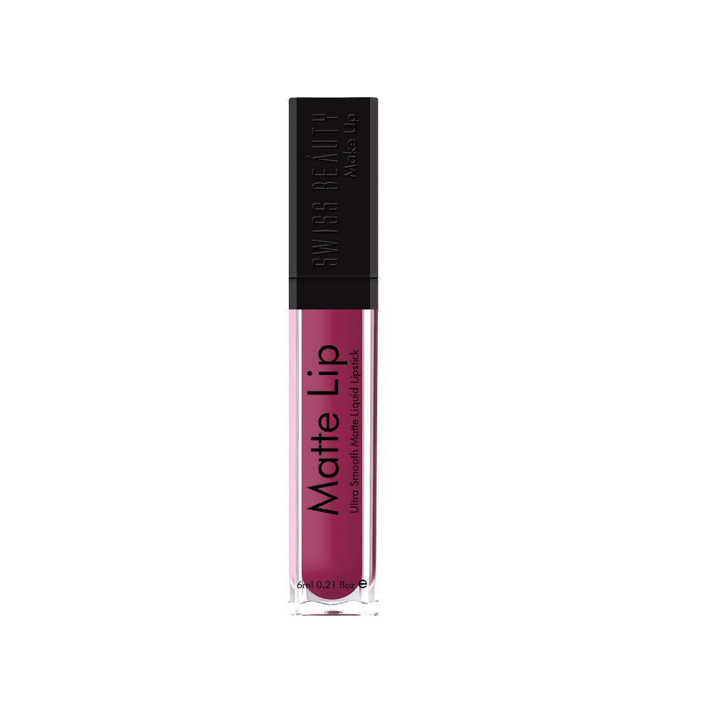 Swiss Beauty | Ultra Smooth Matte Lip Liquid Lipstick, Smooth Lip Color, Weightless Finish, Silky Matte Finish, Shade- Iconic Nude, 6ml