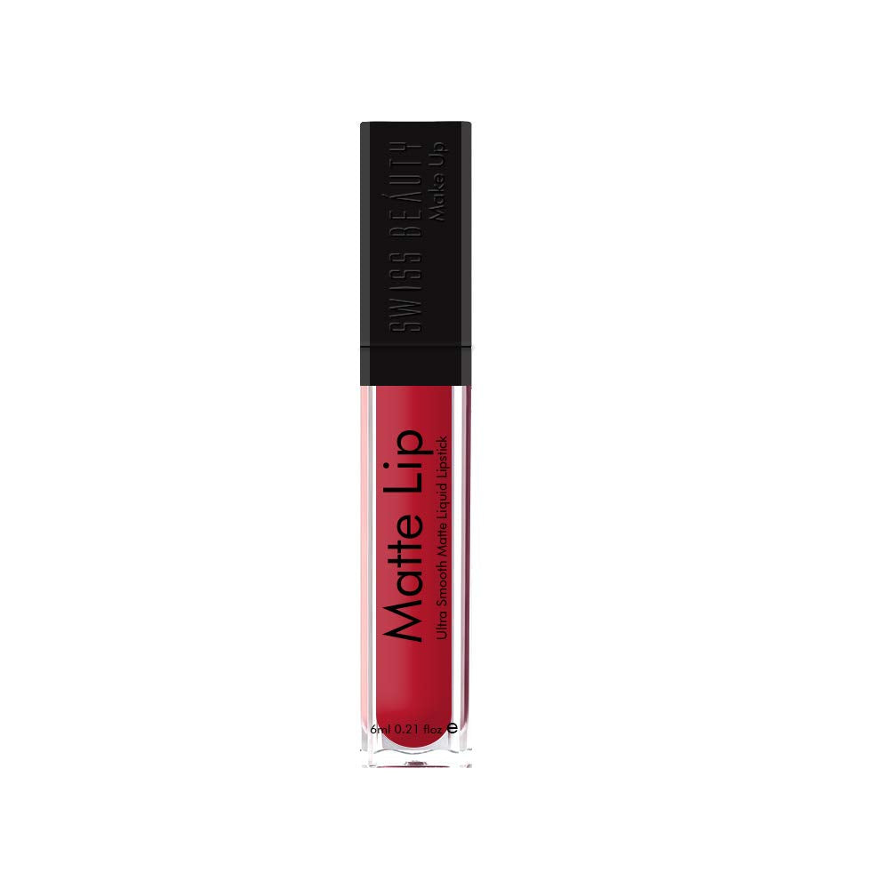 Swiss Beauty | Ultra Smooth Matte Lip Liquid Lipstick, Smooth Lip Color, Weightless Finish, Silky Matte Finish, Shade- Iconic Nude, 6ml