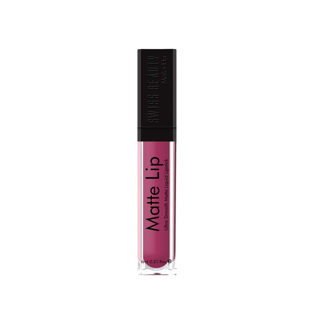 Swiss Beauty | Ultra Smooth Matte Lip Liquid Lipstick, Smooth Lip Color, Weightless Finish, Silky Matte Finish, Shade- Iconic Nude, 6ml