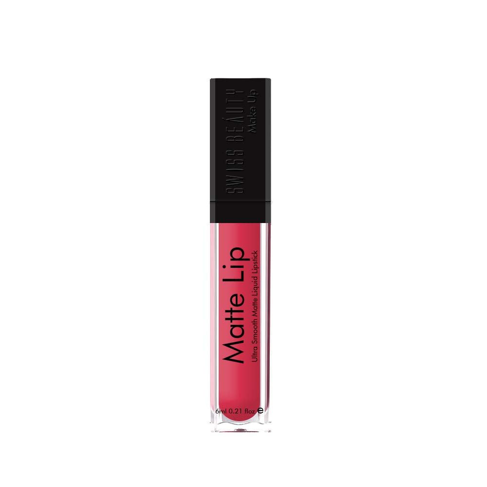 Swiss Beauty | Ultra Smooth Matte Lip Liquid Lipstick, Smooth Lip Color, Weightless Finish, Silky Matte Finish, Shade- Iconic Nude, 6ml