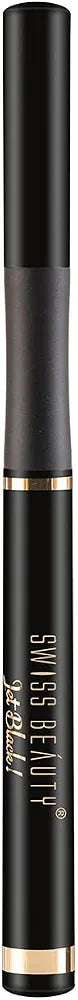 SWISS BEAUTY Waterproof And Long Wearing Bold Felt Tip Pen Glossy Eyeliner | Smudge Proof Eye Makeup | Quick Drying | Black, 1.2Ml