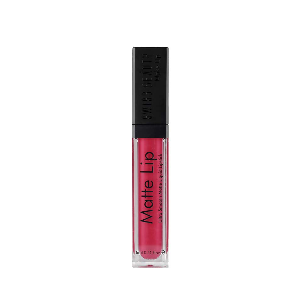 Swiss Beauty | Ultra Smooth Matte Lip Liquid Lipstick, Smooth Lip Color, Weightless Finish, Silky Matte Finish, Shade- Iconic Nude, 6ml