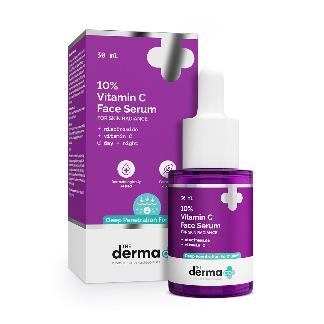 10% Vitamin C Face Serum with 5% Niacinamide & Hyaluronic Acid - 30ml