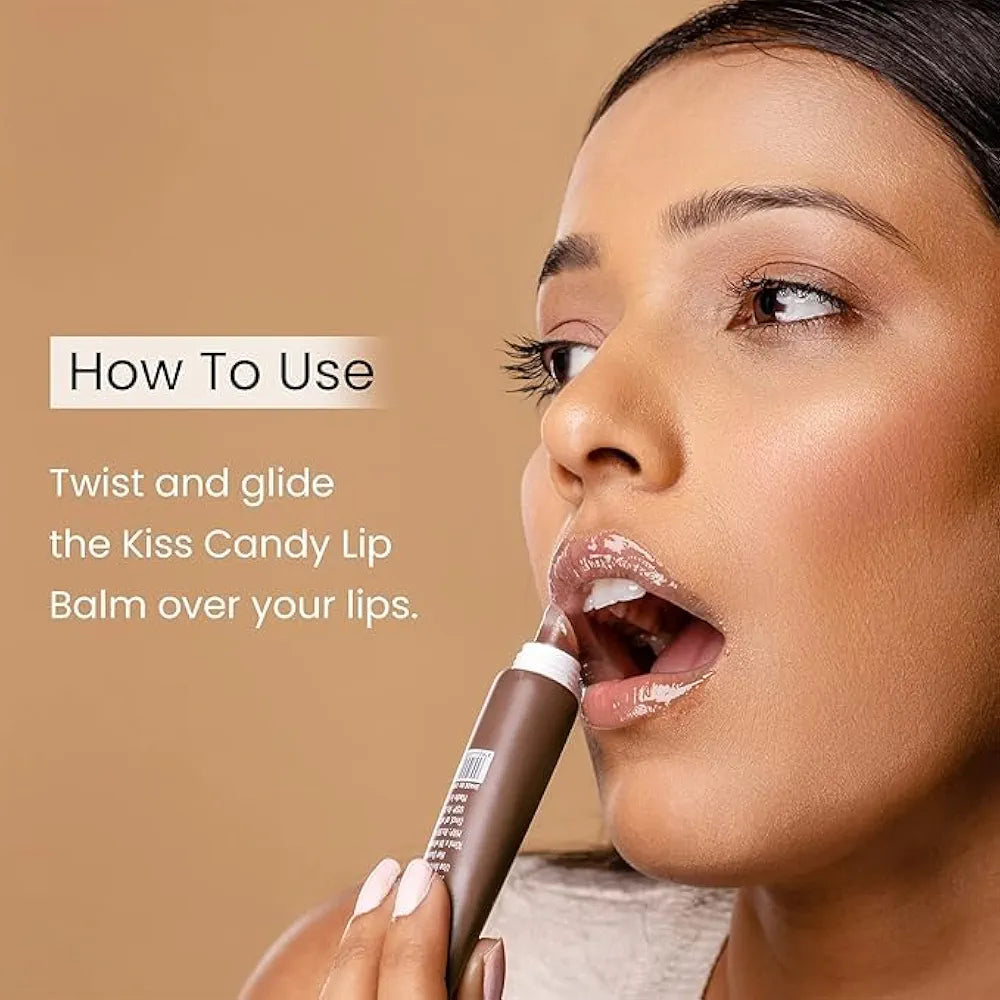 Swiss Buty Kiss Kandy Lip Balm with Olive Oil, Moisturising, Non-Sticky Formula for Soft and Smooth Lips, 10ml 