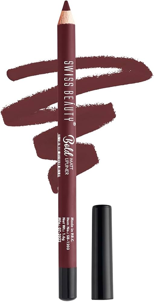Swiss Beauty Bold Matt Lip Liner | Long-lasting |Matte Finish | Non-drying | Shade-02, 1.6gm