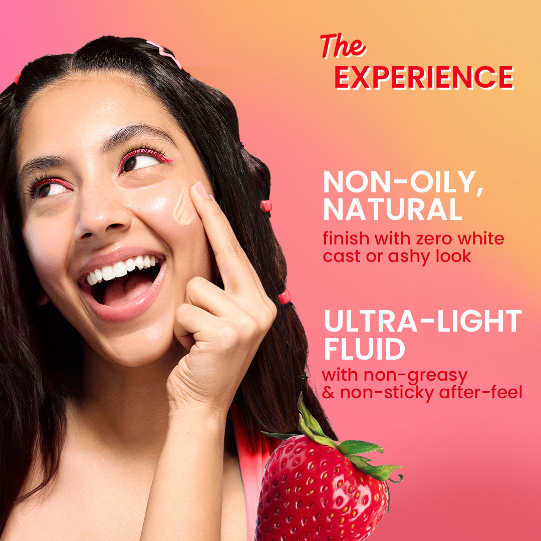 Strawberry Dew Tinted Sunscreen SPF 50+ PA++++ With New-Age UV Filters