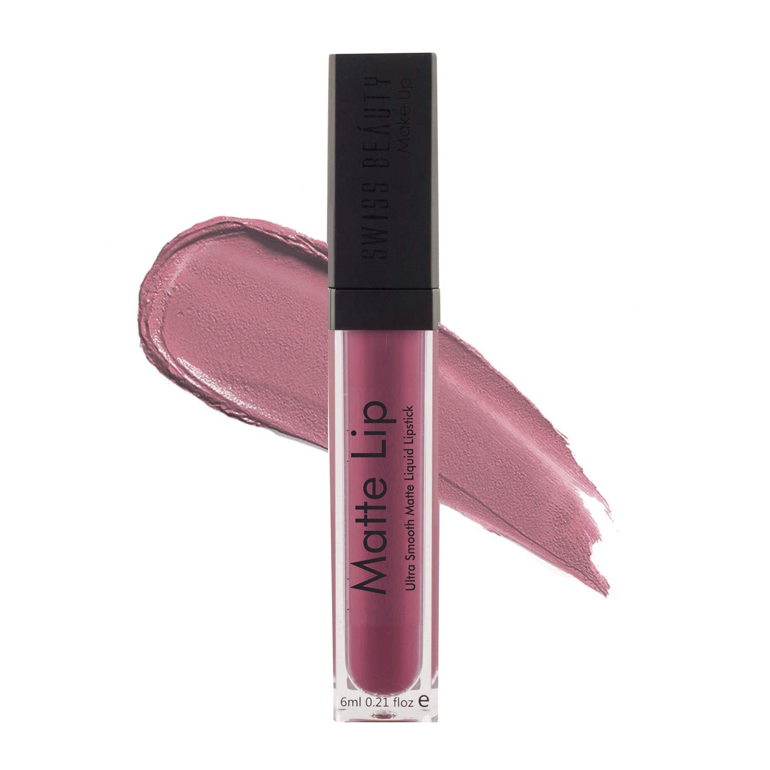 Swiss Beauty | Ultra Smooth Matte Lip Liquid Lipstick, Smooth Lip Color, Weightless Finish, Silky Matte Finish, Shade- Iconic Nude, 6ml
