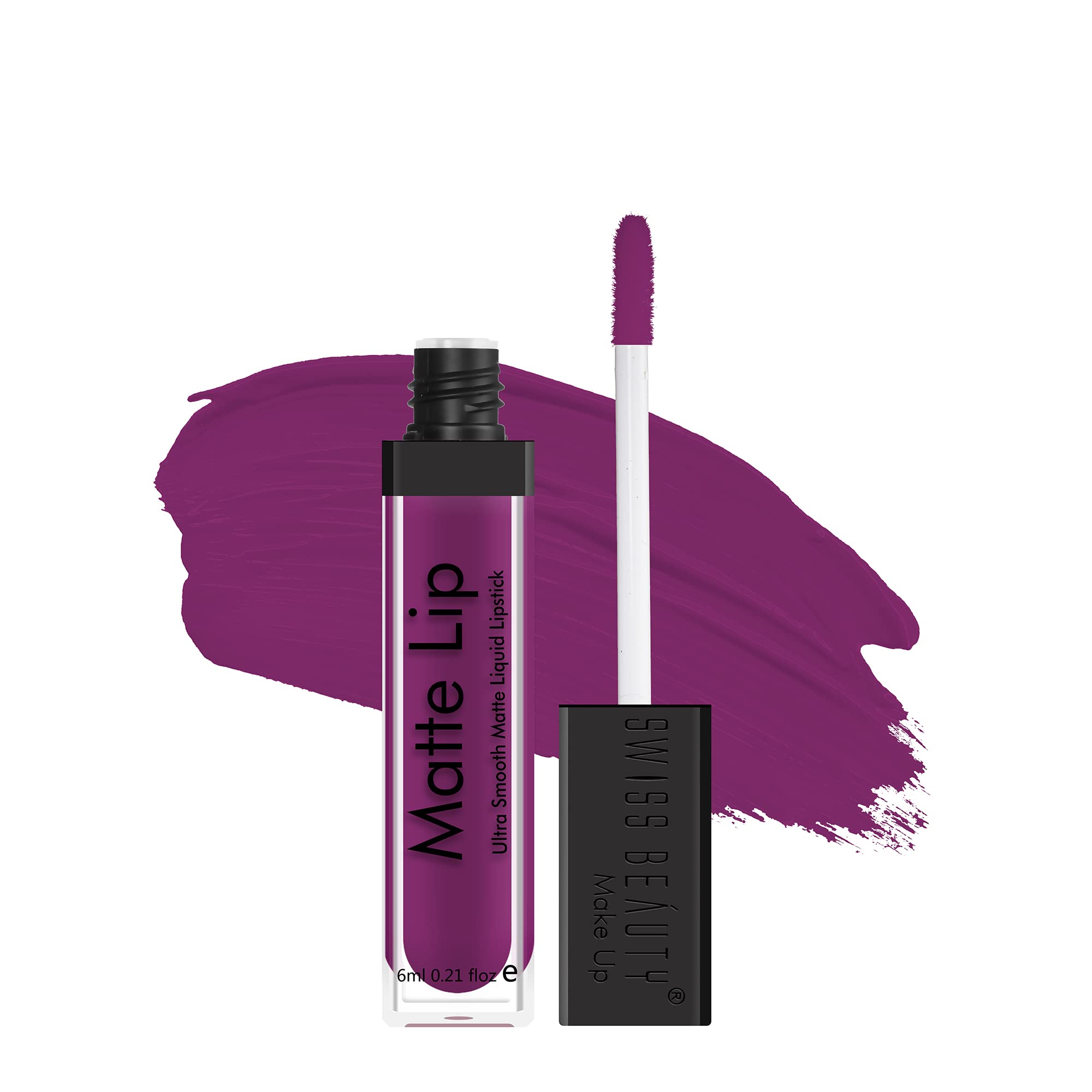 Swiss Beauty | Ultra Smooth Matte Lip Liquid Lipstick, Smooth Lip Color, Weightless Finish, Silky Matte Finish, Shade- Iconic Nude, 6ml
