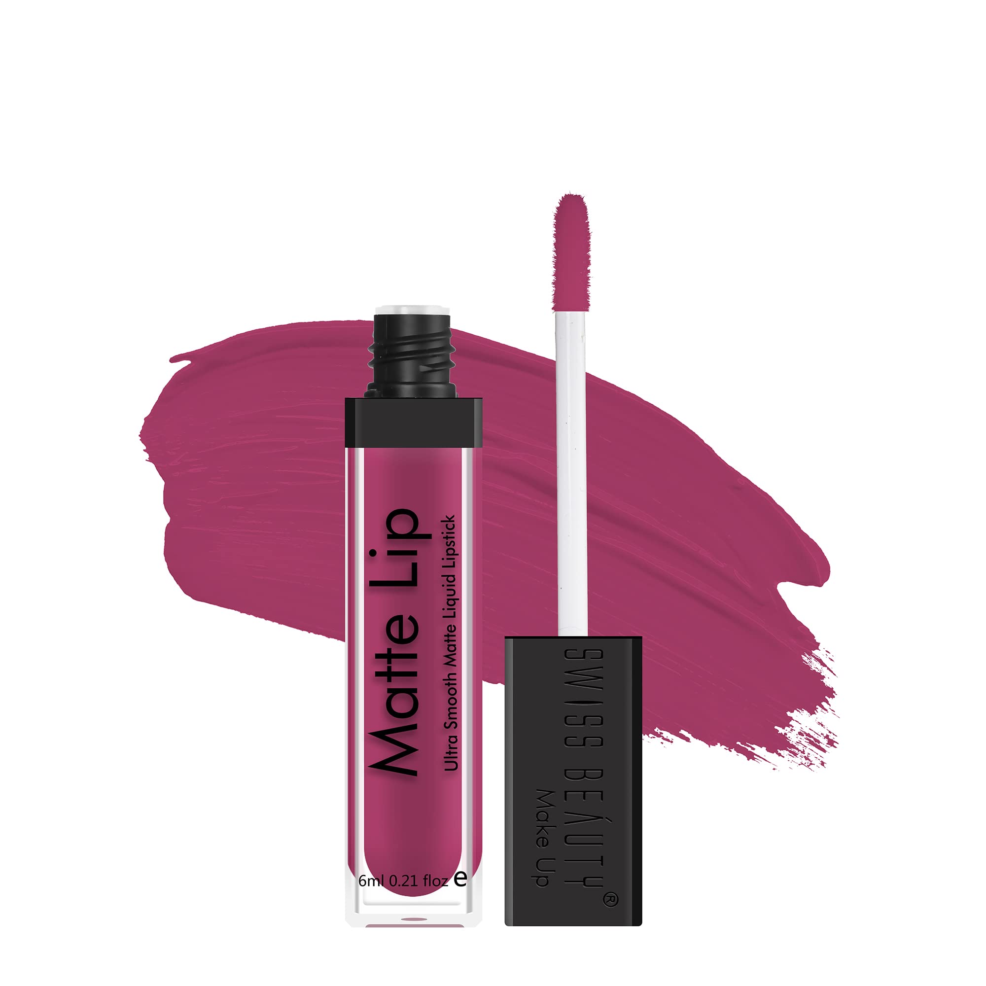 Swiss Beauty | Ultra Smooth Matte Lip Liquid Lipstick, Smooth Lip Color, Weightless Finish, Silky Matte Finish, Shade- Iconic Nude, 6ml