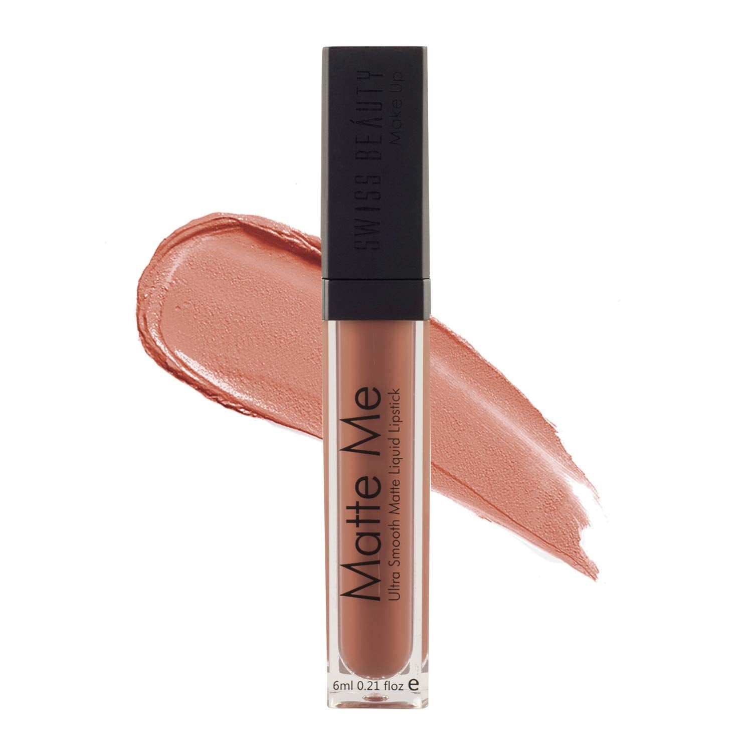 Swiss Beauty | Ultra Smooth Matte Lip Liquid Lipstick, Smooth Lip Color, Weightless Finish, Silky Matte Finish, Shade- Iconic Nude, 6ml