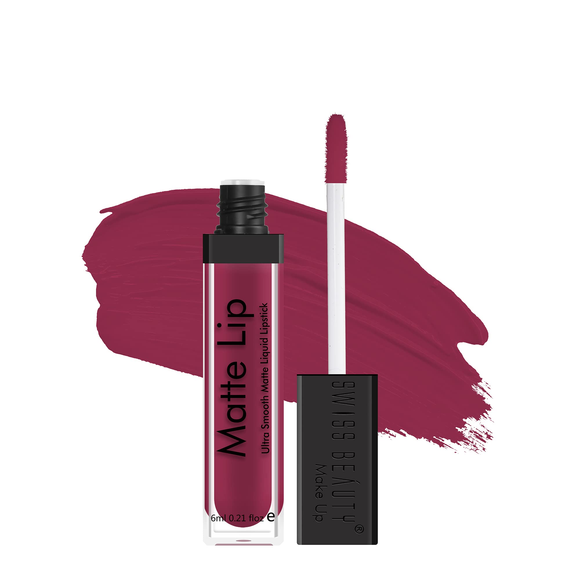 Swiss Beauty | Ultra Smooth Matte Lip Liquid Lipstick, Smooth Lip Color, Weightless Finish, Silky Matte Finish, Shade- Iconic Nude, 6ml