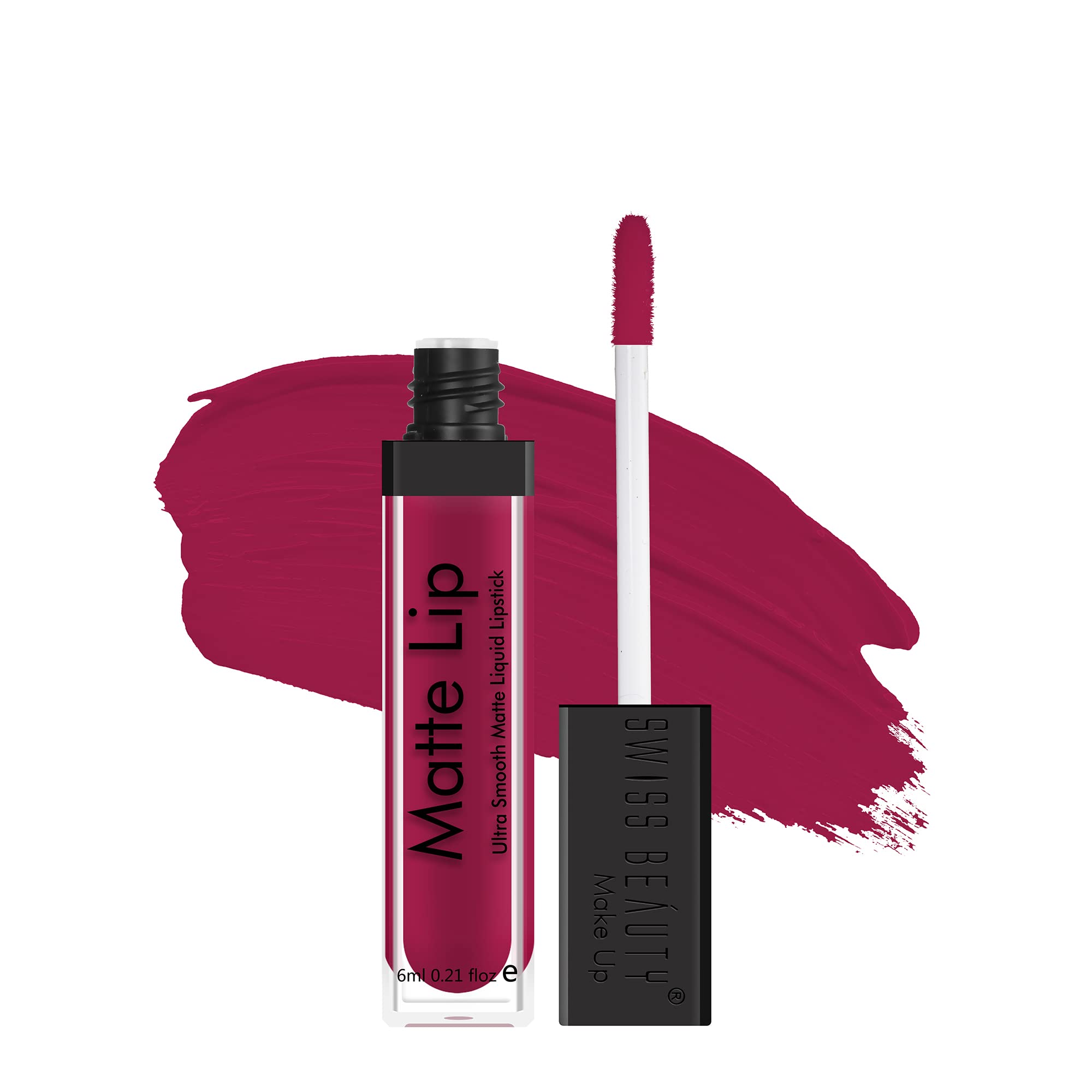 Swiss Beauty | Ultra Smooth Matte Lip Liquid Lipstick, Smooth Lip Color, Weightless Finish, Silky Matte Finish, Shade- Iconic Nude, 6ml