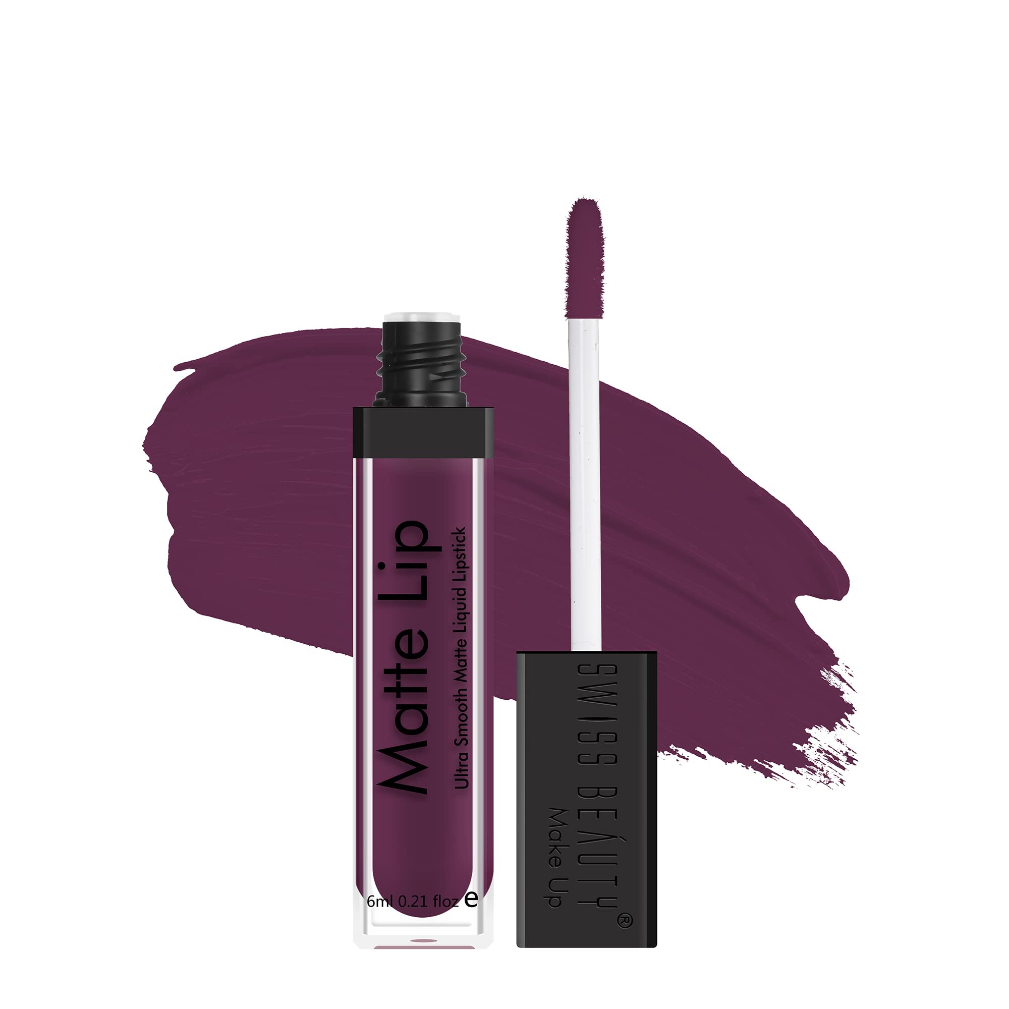 Swiss Beauty | Ultra Smooth Matte Lip Liquid Lipstick, Smooth Lip Color, Weightless Finish, Silky Matte Finish, Shade- Iconic Nude, 6ml