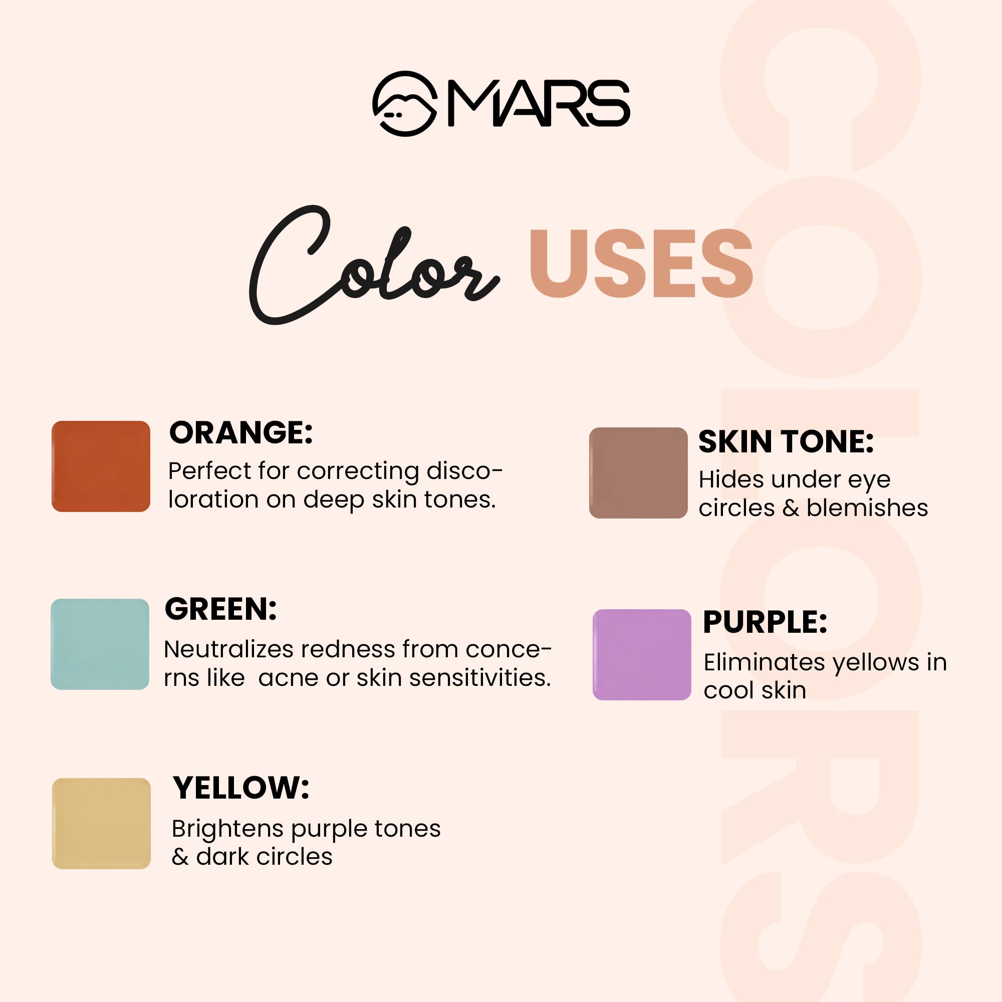Mars | Cover Rangers Creamy Matte Concealer And Corrector Palette | Easy To Blend & Lightweight Concealer For Face Makeup (24 Gm)