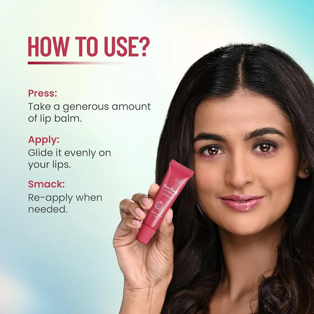 Swiss Buty Kiss Kandy Lip Balm with Olive Oil, Moisturising, Non-Sticky Formula for Soft and Smooth Lips, 10ml 