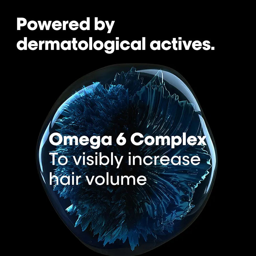 L'Oréal Professionnel Density Advanced Shampoo for Thinning Hair 300ml | Visibly Increases Volume & Bounce With Omega 6 | Restore Vitality | For Men & Women