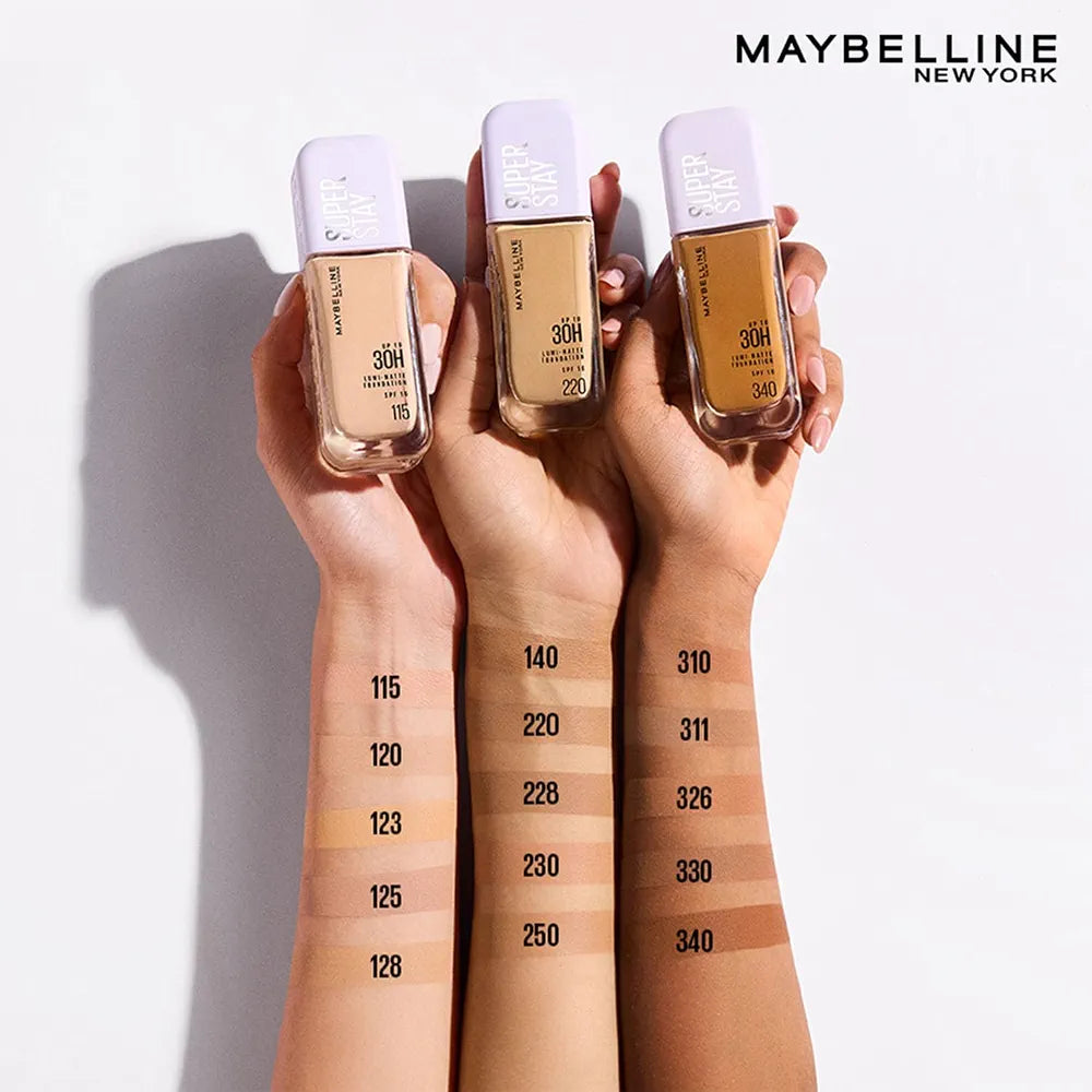 Maybelline New York Super Stay Lumi-Matte Liquid Foundation - 115, Up To 30H Long Wear, Water & Transfer Proof. SuperStay Lumi-Matte Liquid Foundation comes with Non-comedogenic & Vegan Formula | 35ml