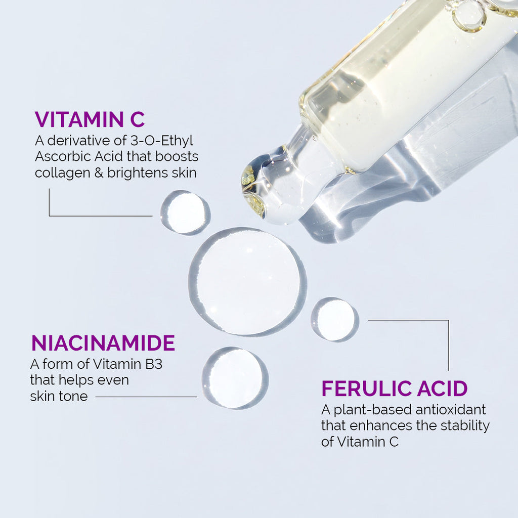 10% Vitamin C Face Serum with 5% Niacinamide & Hyaluronic Acid - 30ml
