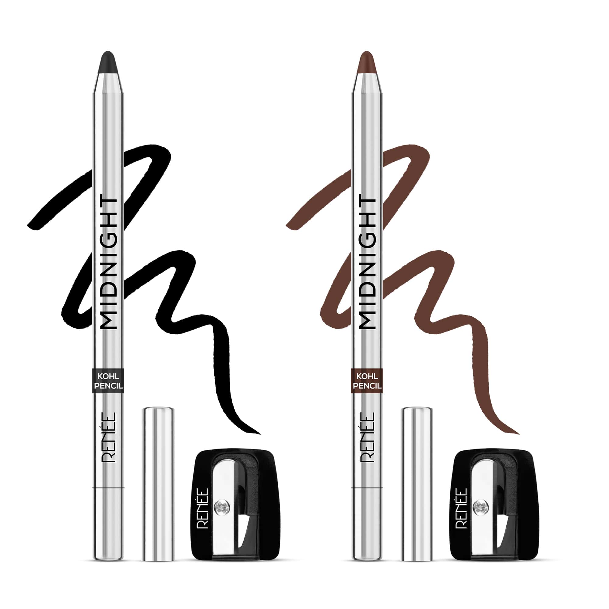 RENEE Midnight Kohl Kajal Pencil, 1.5g