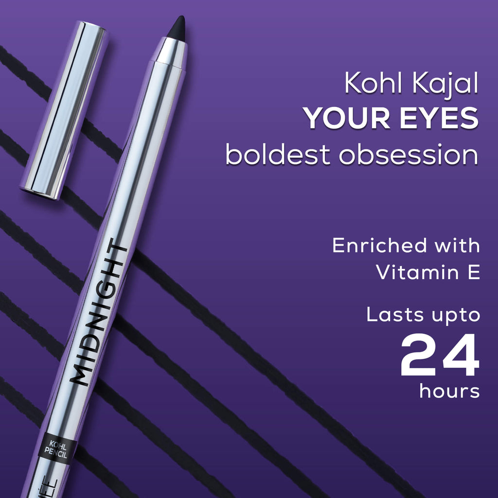 RENEE Midnight Kohl Kajal Pencil, 1.5g