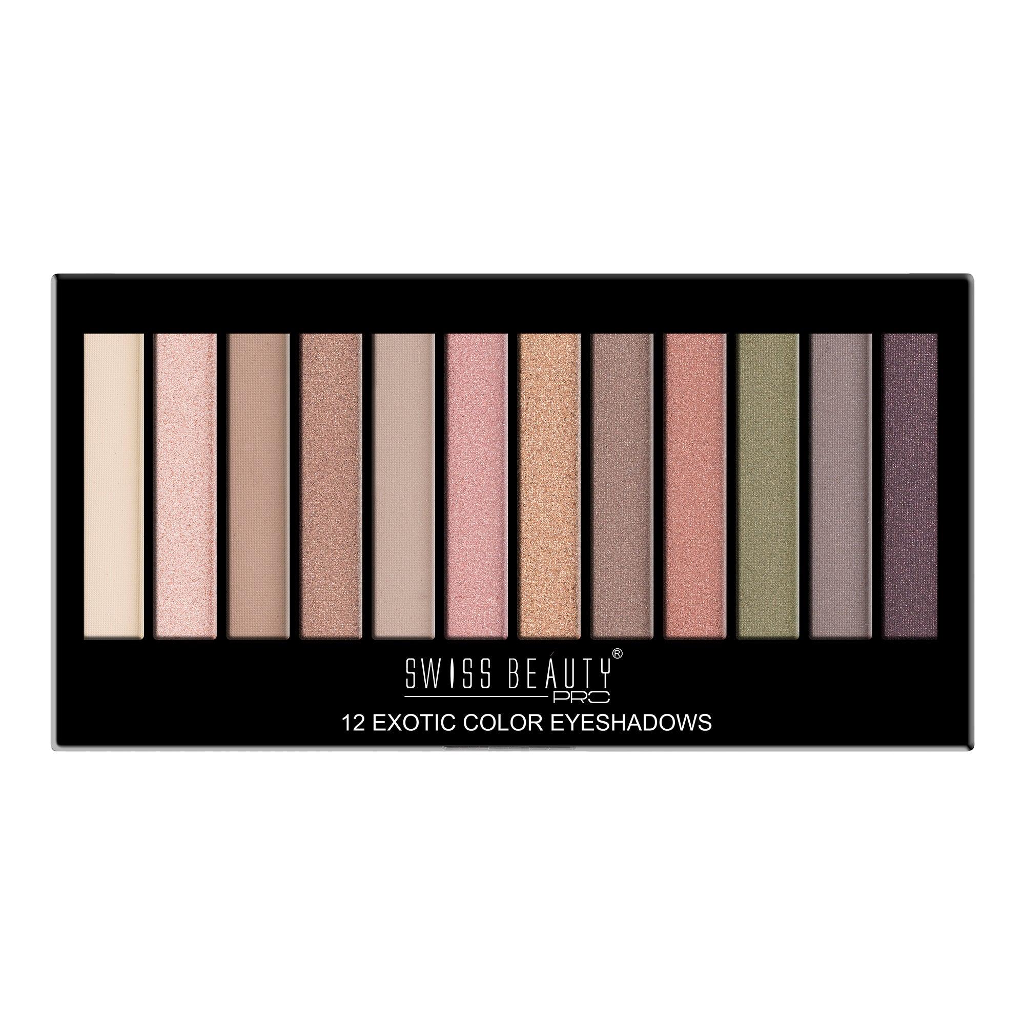 Pro 12 Exotic Color Eyeshadows