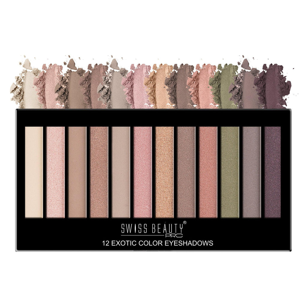 Pro 12 Exotic Color Eyeshadows