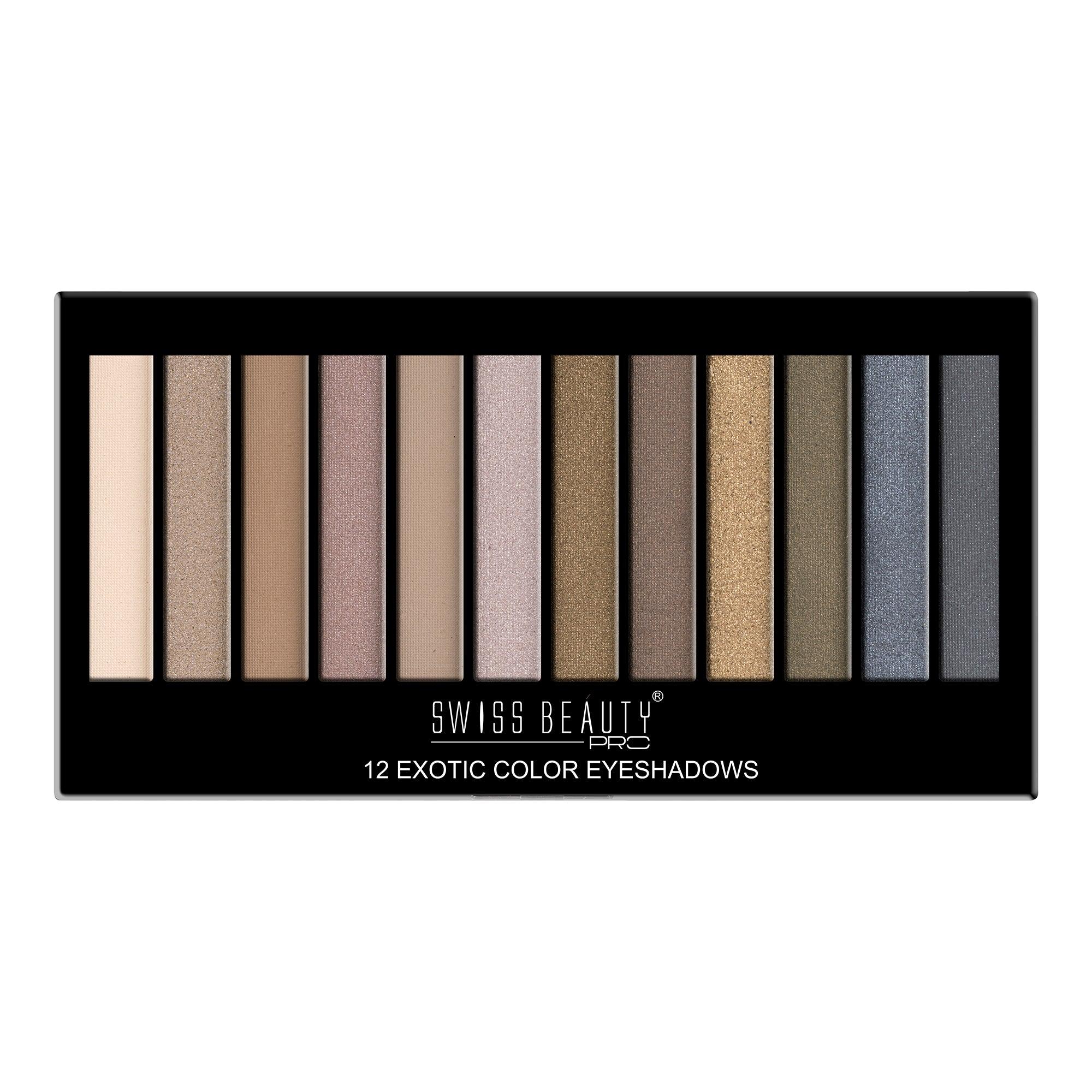 Pro 12 Exotic Color Eyeshadows