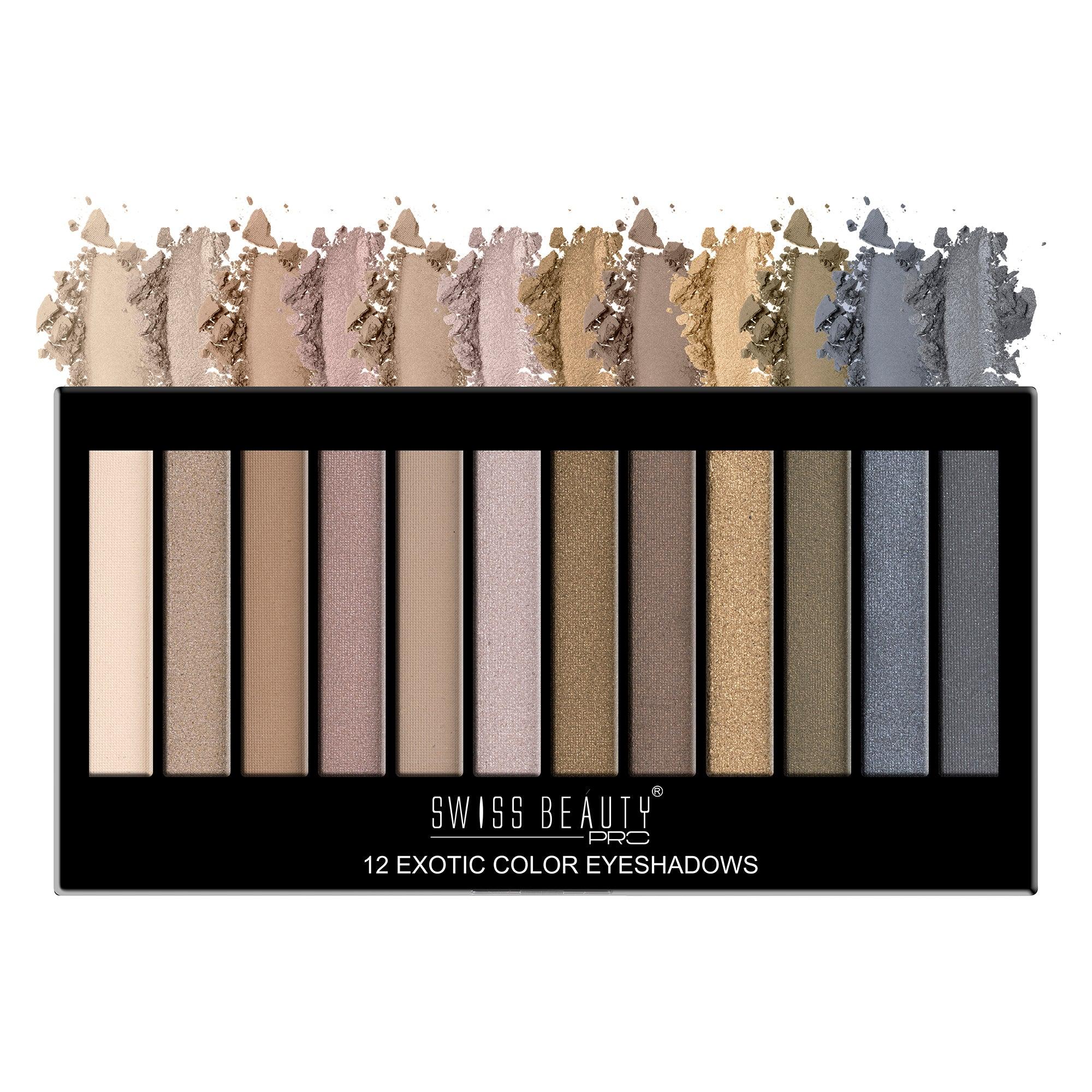Pro 12 Exotic Color Eyeshadows
