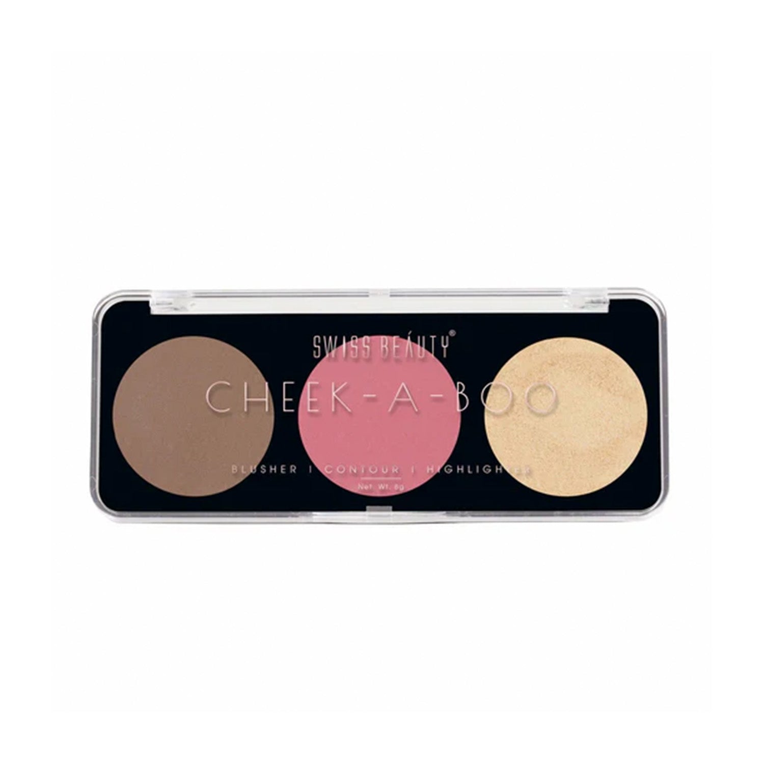 Cheek-A-Boo 3-in-1 Face Palette with Blusher , Contour and Highlighter