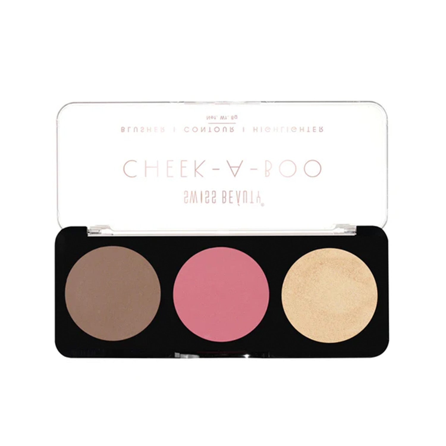 Cheek-A-Boo 3-in-1 Face Palette with Blusher , Contour and Highlighter